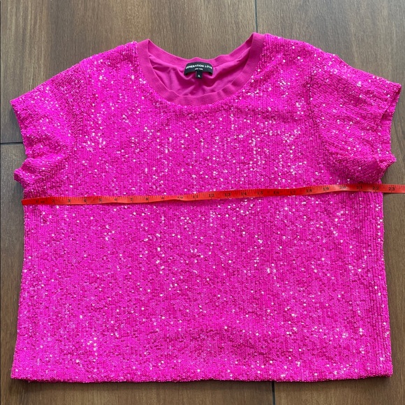 Generation Love Fuchsia Sequin Tee - Picture 10 of 13